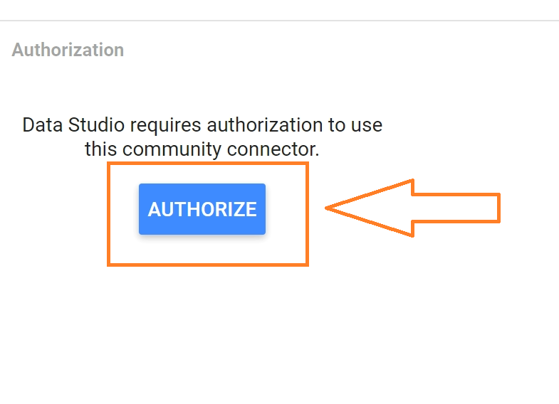 Give connector Permission to access Data Studio